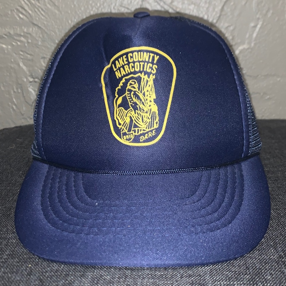 Vintage DARE Lake County Ohio Mesh Trucker Hat